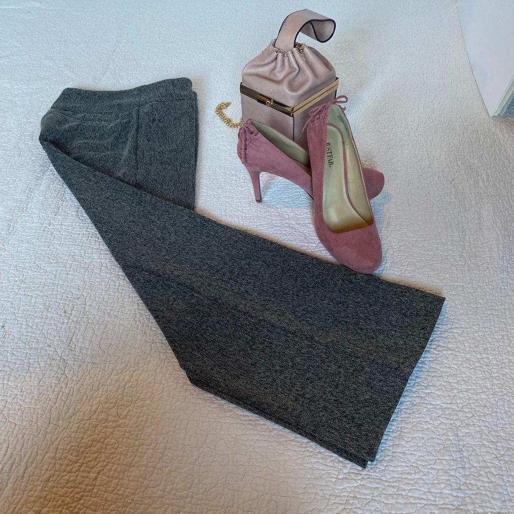 New York & Company 7th Avenue Gray Wide Leg Pants sz 0